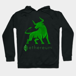 Vintage Bull Market Ethereum Coin Crypto Token Cryptocurrency Wallet Ethereum HODL Birthday Gift For Men Women Kids Hoodie